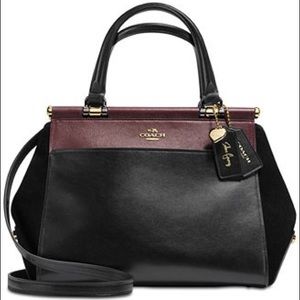 COACH New York Selena Gomez Bag-Black Cherry